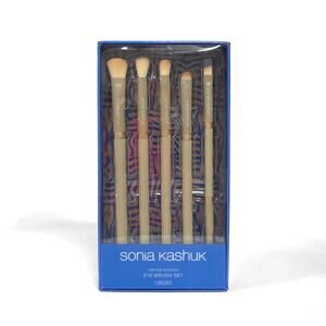 Sonia Kashuk Limited Edition Ribbed Eye Makeup Brush Set New $30 5-Pieces